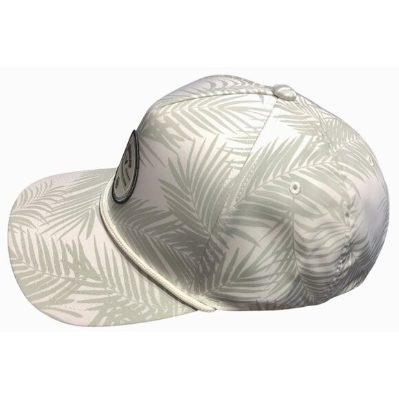 Callaway Bogey Free White Palm Print Performance Golf Hat Adjustable Snapback - Picture 2 of 5